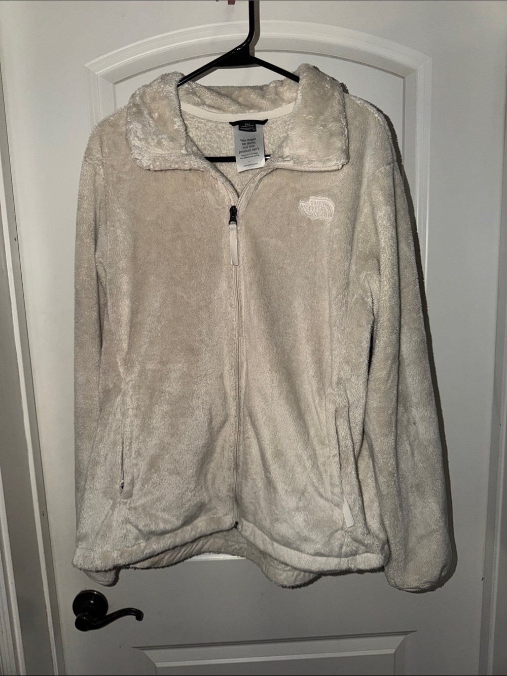 The North Face Women's Plush Teddy Fleece Jacket - Cream